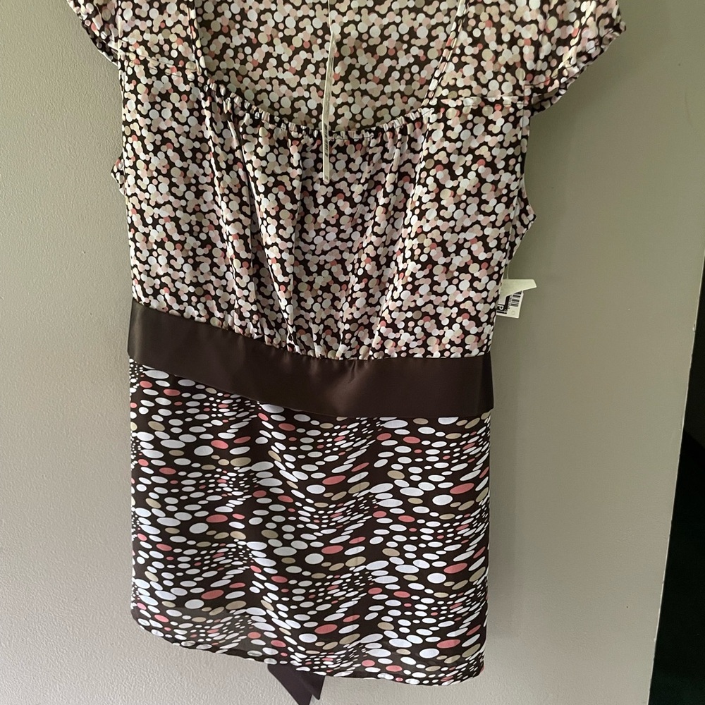 Apt. 9 Multicolor Abstract Blouse With Bro Accent… - image 7